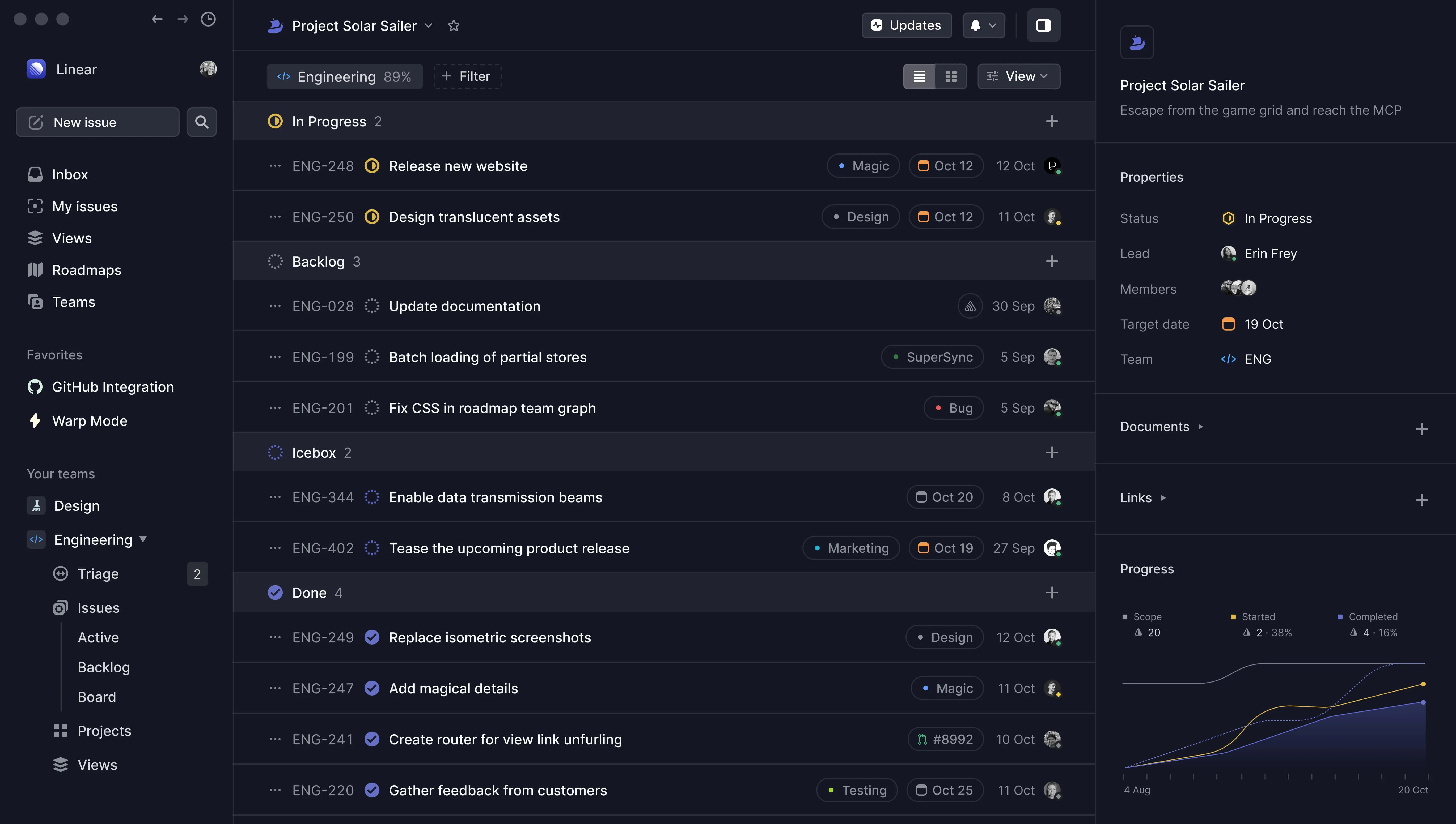 Vertex platform interface
